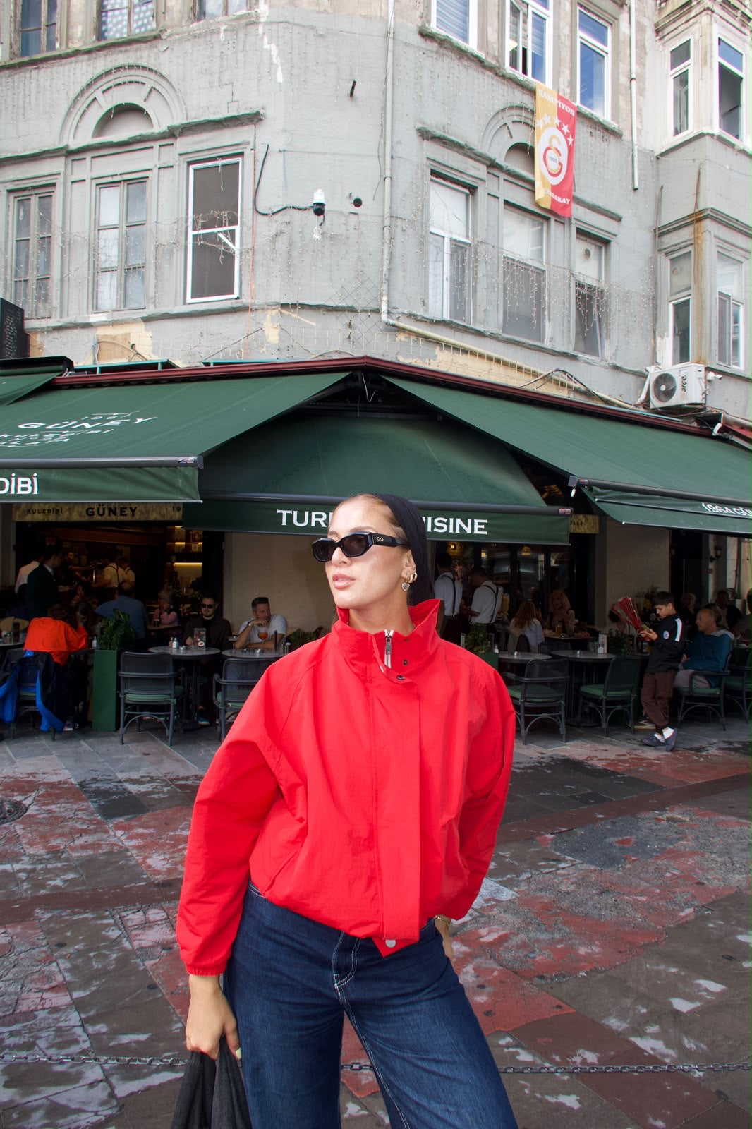 Red jacket