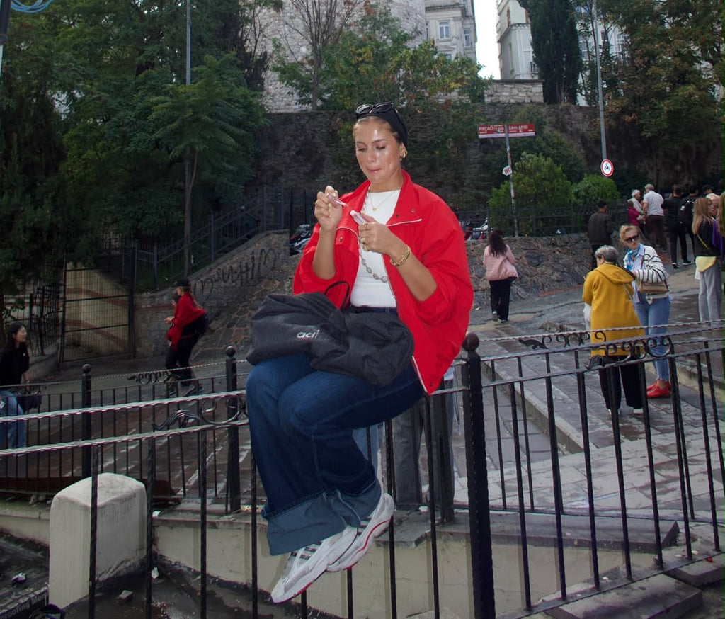 Red jacket