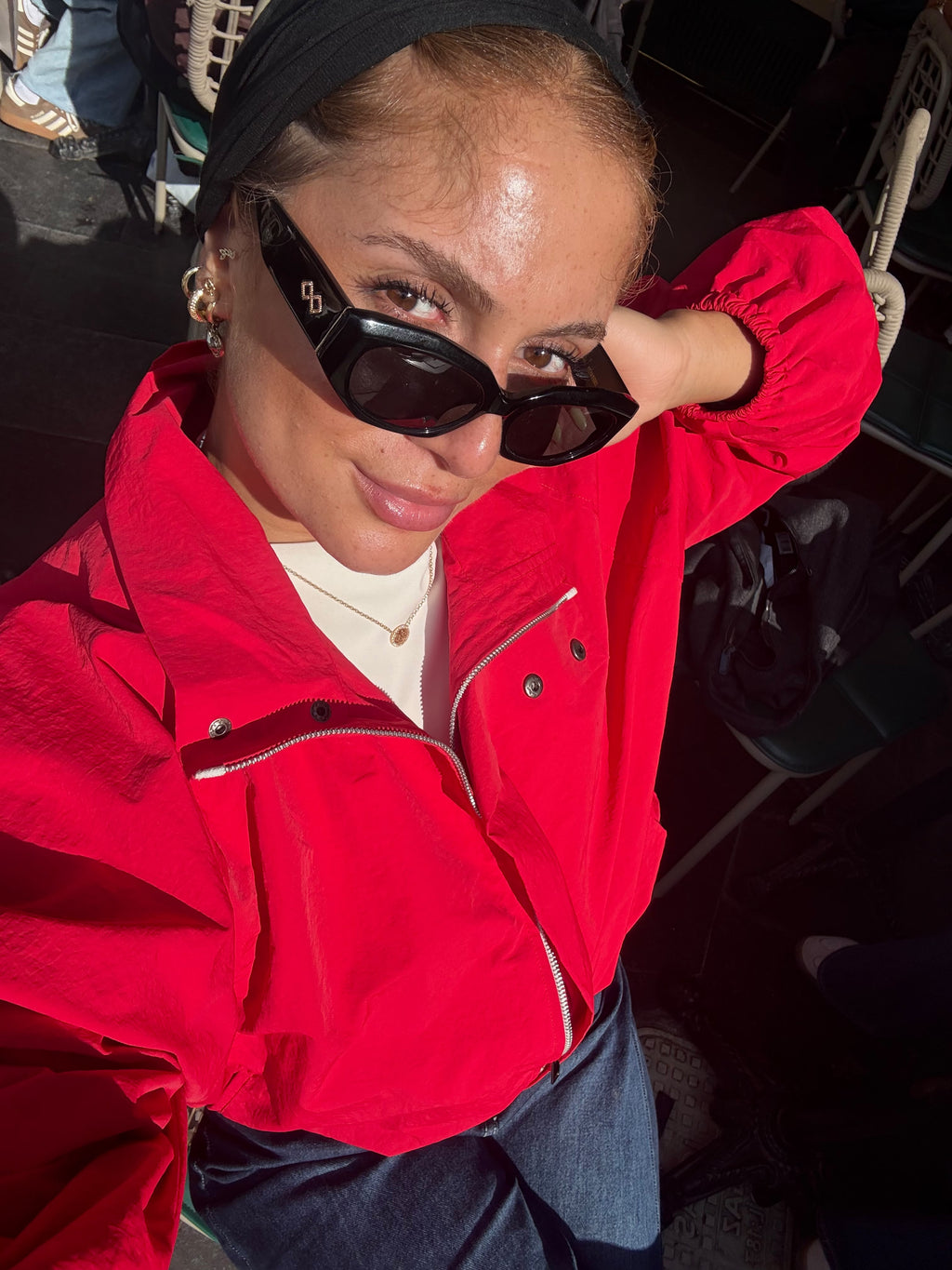 Red jacket